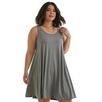 Kit Vestido Regata Feminino Plus Size Soltinho Moda Verão Saruel