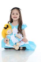 Kit Vestido Tal Menina Tal Boneca - Fantasia Alice no Pais das Maravilhas