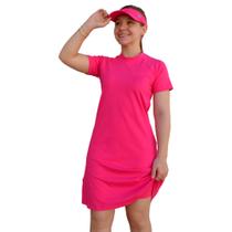 Kit Vestido UV Manga Curta + Shorts Saída De Praia Moda Praia Evangélica Piscina Kit Vestido UV Manga Curta + Shorts Saída De Praia Moda Praia Evangélica Piscina