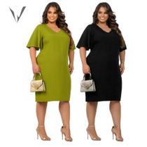 Kit Vestidos Moda Feminina G GG EXG G1 Atacado Tendencia Verao Plus Size Social Fresquinho