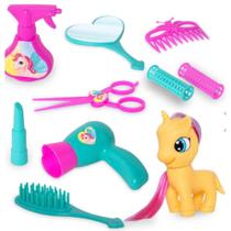 Kit veterinário de brinquedo infantil brincando de profissões com acessórios e pônei cavalo presente menina médica Vet