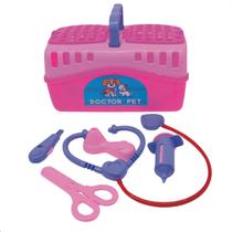 Kit Veterinario DOCTOR PET BS TOYS Maleta Medico BRIQUEDO