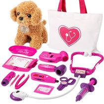 Kit veterinário Pretend Play Doctor HERSITY Vet Toys Girls Kit veterinário Pretend Play Doctor HERSITY Vet Toys Girls