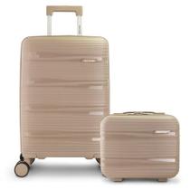 Kit Viagem 2 Pçs - Mala De Bordo E Frasqueira De Viagem Essência Kit Viagem 2 Pçs - Mala De Bordo E Frasqueira De Viagem Essência