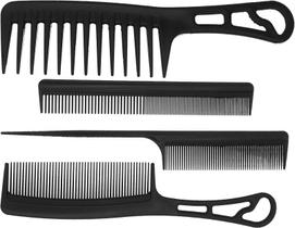 Kit Viagem 4 Pentes Valência Preto Kit Viagem 4 Pentes Valência Preto