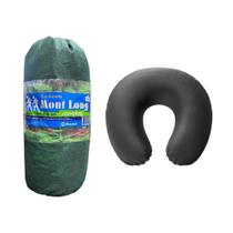 Kit Viagem Colchonete + Almofada de Pescoço Tamanho:SolteiroCor:Cinza