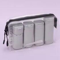 Kit Viagem Com 5 Frascos Porta Creme Shampoo Hidratante