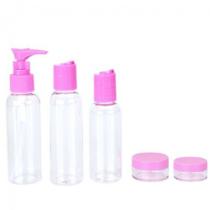 Kit Viagem Com 5 Peças Rosa