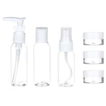 Kit Viagem Completo 6 Peças Prático Frascos Mini Porta Creme Shampoo Organizador Mala Nécessaire 65ml Multiuso Kit Viagem Completo 6 Peças Prático Frascos Mini Porta Creme Shampoo Organizador Mala Nécessaire 65ml Multiuso