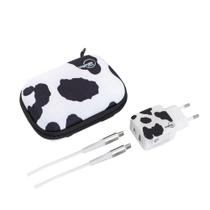 Kit Viagem Cow Animal Print USB-C 30W Originais iPlace com Carregador e Cabo Kit Viagem Cow Animal Print USB-C 30W Originais iPlace com Carregador e Cabo