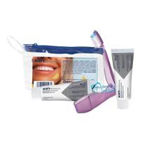 Kit Viagem KIN Whitening Escova Dental Portátil + 2x Mini Creme Dental