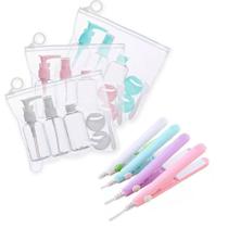 Kit Viagem Mini Chapinha e Kit Frascos 6 PÇS