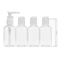 Kit Viagem Porta Cosméticos Potes Necessaires 80ml Com Tampa