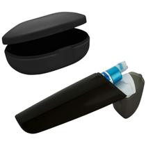 Kit Viagem Porta Escova De Dente Pasta E Estojo De Sabonete Preto Ou Kit Viagem Porta Escova De Dente Pasta E Estojo De Sabonete Preto Ou