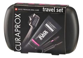 Kit Viagem Travel Set Black Is White Curaprox Kit Viagem Travel Set Black Is White Curaprox