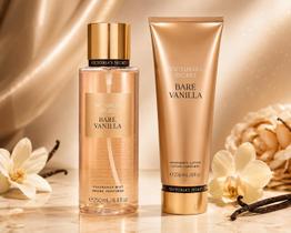 Kit Victoria's Secret Bare Vanilla: Body Splash 250ml + Creme Hidratante 236ml