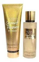 Kit Victoria's Secret Coconut Passion shimmer hidratante + Body Splash shimmer Mais vendido