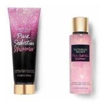 Kit Victoria's Secret Creme + Body Splash Pure Seduction Shimmer