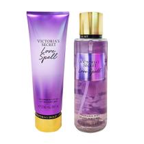 Kit victoria's secret love spell loção + body splash