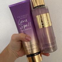 Kit Victoria's Secret Love Spell shimmer hidratante + Body Splash shimmer Mais vendido