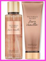 Kit Victorias Secret Bare Vanilla Body Splash e Creme Hidratante Original - Victoria's Secret