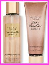 Kit Victorias Secret Bare Vanilla Shimmer Body Splash e Creme Hidratante Original