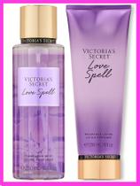 Kit Victorias Secret Love Spell Body Splash e Creme Hidratante Original