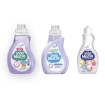 Kit Vida Macia: 1 Lava Roupas 500Ml + 1 Amaciante Amendoa Kit Vida Macia: 1 Lava Roupas 500Ml + 1 Amaciante Amendoa