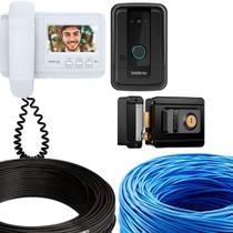 Kit video porteiro fechadura e cabos intelbras Kit video porteiro fechadura e cabos intelbras
