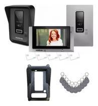 Kit Vídeo Porteiro Wifi Allo Wt7 Com 10 Tag De Acionamento