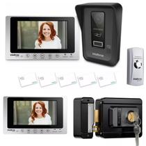 Kit Vídeo Porteiro Wifi Allo Wt7 Lite Com Modulo interno