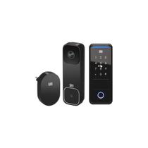 Kit Vídeo Porteiro WiFi Com Fechadura Digital Smart App Monitoramento Remoto