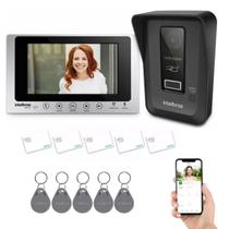 Kit Videoporteiro Inteligente Intelbras wT7 Lite Controle Remoto e Acesso RFID