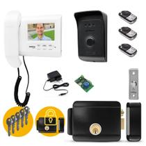Kit Videoporteiro Inteligente IVR 4 com Fechadura Elétrica, Automação WiFi e Controle Remoto Kit Videoporteiro Inteligente IVR 4 com Fechadura Elétrica, Automação WiFi e Controle Remoto