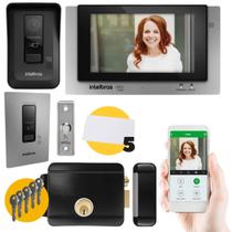 Kit Videoporteiro WiFi Allo wT7 Fechadura JFL, Botoeira e Acesso RFID