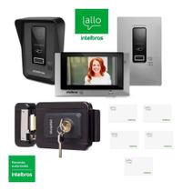 Kit Videoporteiro WiFi Allo wT7 Intelbras Fechadura Elétrica FX 1500 e Acesso RFID Kit Videoporteiro WiFi Allo wT7 Intelbras Fechadura Elétrica FX 1500 e Acesso RFID