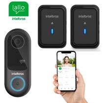 Kit Videoporteiro WiFi Intelbras IVW 3000 com 2 Campainhas
