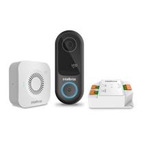 Kit Videoporteiro WiFi Intelbras IVW 3000 com Campainha e Relé sem Fio