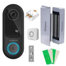 Kit Videoporteiro WiFi Intelbras IVW 3000 com Fechadura Eletroímã FE 20150