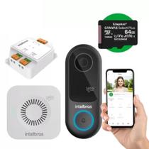 Kit Videoporteiro WiFi Intelbras IVW 3000 com Fechadura Remota e Campainha Sem Fio Kit Videoporteiro WiFi Intelbras IVW 3000 com Fechadura Remota e Campainha Sem Fio