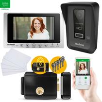 Kit Videoporteiro WiFi wT7 Lite 2 Módulos Internos e Fechadura JFLF101