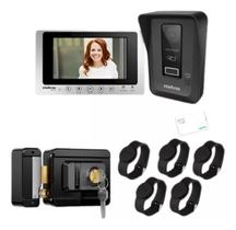 Kit Videoporteiro WiFi wT7 Lite Fechadura FX 1500 e Pulseiras RFID Kit Videoporteiro WiFi wT7 Lite Fechadura FX 1500 e Pulseiras RFID