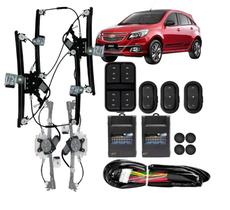 Kit Vidro Eletrico Agile 2012 2013 2014 4 Portas Completo
