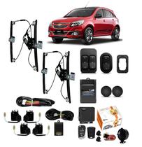 Kit Vidro Eletrico Agile 2013 2014 Dia Trava Alarme Canivete