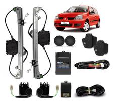 Kit Vidro Eletrico Clio 2 Portas 2011 2012 Sensoriz + Trava Kit Vidro Eletrico Clio 2 Portas 2011 2012 Sensoriz + Trava