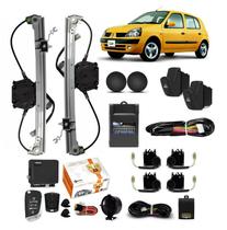 Kit Vidro Eletrico Clio 2005 2006 2007 2008 2009 4 portas Dianteira Trava alarme Canivete