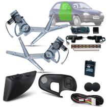 Kit Vidro Eletrico Corsa Wind Hatch 2 Portas Sensor + Trava