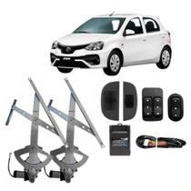 Kit vidro eletrico etios 12/ diant 4p - alt. c/sub do celta - ambar