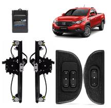 Kit vidro eletrico fiat strada nova 2021 2 portas sensorizado
