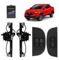 Kit Vidro Eletrico Fiat Strada Nova 2021 4 Portas Dianteiro